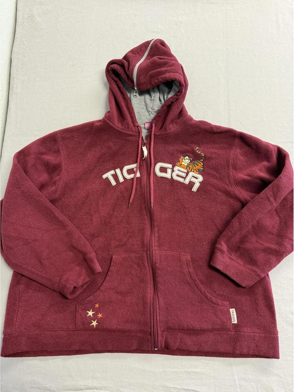 Tigger Winnie the Pooh World of Disney Red Zip Hoodie XL